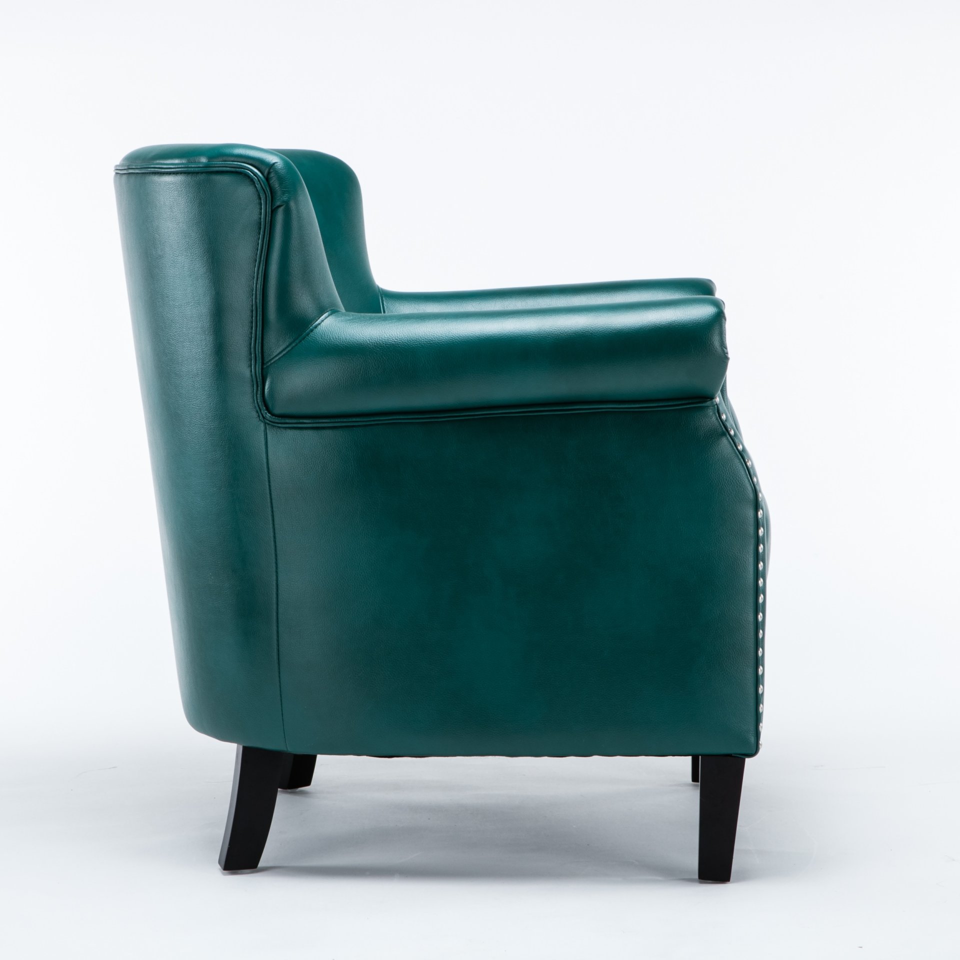Hadley - Club Chair With And Hardwood Frame - Teal - Image 9
