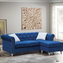 Raisa - Sofa Chaise - Blue