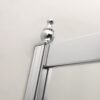 36" X 75" Framed Shower Door With Clear Tempered Glass - Chrome - Image 5