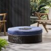 Madras - Ottoman With Ice Bucket - Brown - Image 2