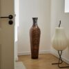 Tall Standing Designer Floor Vases With Elegant 2 Tone Finishes Ideal For Decorating Living Rooms, Bedrooms, Entryways Perfect For Decorating Your Home - Black / Gray - Image 4