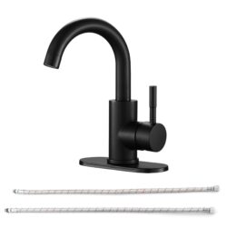 Bathroom Faucet Single Hole Single Handle - Matte Black