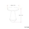 Gloria - Cast Aluminum Side Table - Black - Image 9
