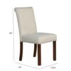 Dining Chair With Nailhead Trim (Set of 2) - Beige - Image 3
