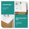 Rectangular Single Vanity Top With 1 Faucet Hole Construction - White - Image 7