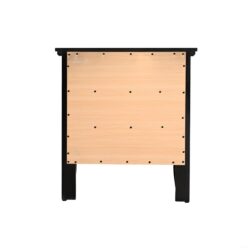 3 Drawer Nightstand - Black