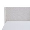 Hosford - Upholstered Wingback Bed Queen With Base Platform, High Headboard - Cream White / Light Gray / Camel Oak - Image 10