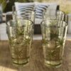 Palm Tree Design Acrylic Hi Ball Glasses Plastic, Bpa Free (Set of 4), 20Oz - Clear - Image 5