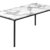 Table Set, Coffee, End, Marble Look Laminate, Contemporary, Modern (Set of 3) - White - Image 2