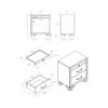 Civic - Queen Bedroom Set With Drawers 5 Piece - Gray - Image 10