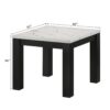 Modern 3 Piece Living Room Table Set With Faux Marble Top Wooden - Black / White - Image 6