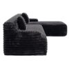 Cloud - Sectional Sofa Upholstered Couch Free Combined Sofa - Black - Image 19