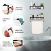 Floating Shelves, Long Wall Shelves (Set of 2) Wall Mounted Shelves With Brackets For Bedroom - Natural Wood - Image 5