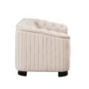 Upholstered Loveseat Sofa With Thick Removable Seat Cushion - Beige - Image 13