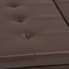 Dover - Square Coffee Table Storage Ottoman - Chocolate Brown - Image 7