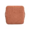 Clyde - Tapered Square Upholstered Ottoman - Spice Orange - Image 4