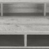 Computer Desk, Home Office, Standing, Storage Shelves, Laptop, Contemporary & Modern - Gray - Image 6