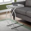 Accent Table, C - Shaped, Modern - Gray - Image 7