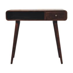 Curved Writing Desk - Walnut