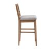 Carmel - Upholstered Barstool With Cracked Ice Pattern - Light Gray - Image 7