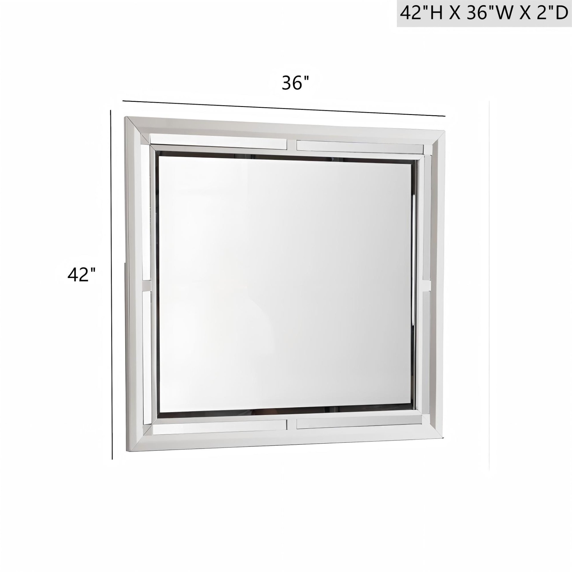 Alana - Mirror - Silver Champagne - Image 3