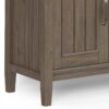 Lev - Handcrafted TV Media Stand - Smoky Brown - Image 7
