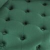 Modern Glam Velvet Upholstered Swivel Chair With Button Tufted Design And Wheels - Green - Image 11