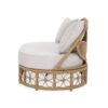 Outdoor Wicker Daybed With Pillows - Light Brown / Beige - Image 7