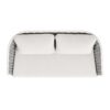 Rowan - Rope Barrel Back Patio Conversation Loveseat Sofa - Optic White - Image 3