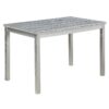 5 Pieces Wooden Dining Table Set, Kitchen Table Set With A Rectangular Table And 4 Upholstered Chairs - Silver Gray - Image 10
