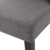 High Back Dining Chair (Set of 2) With Wingback Design And Birch Legs - Dark Gray - Image 13