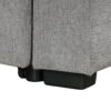Modern U Shaped Sectional Sofa Convertible Pull Out Sofa Bed With USB Ports And Cup Holders Chenille - Gray - Image 12