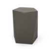 Side Table With Geometric Design - Light Gray - Image 7