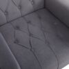 Modern Accent Chair With Ottoman, Comfy Armchair For Living Room, Bedroom, Apartment, Office - Gray - Image 9