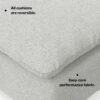 Jasmine - Left Arm Sofa Module - Gray - Image 16