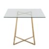 Cosmo - Contemporary / Glam Square Dining Table Legs - Clear - Image 4