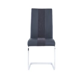 Altis - Dining Chairs With Padded Fabric And Stainless Legs (Set of 4) - Black