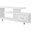 TV Stand, Console, Media Entertainment Center, Storage Cabinet, Elegant Design, Modern - White - Image 6