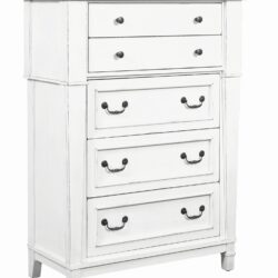 Coastal 5 Drawer Chest - White