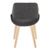 Fabrico - Mid-Century Modern Dining Chair (Set of 2) - Natural / Charcoal - Image 5