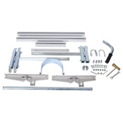 Portable Chainsaw Mill Aluminum Steel Planking Lumber With Adjustable Milling Bar 14 To 24" - Silver