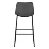 Office Chair, Bar Height, Standing, Computer Desk, Work, Leather Look, Contemporary, Modern - Gray - Image 4