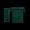 Queen Pull Out Sofa Bed, 3 In 1 Convertible Sleeper Tufted Sofa With 2 Soft Pillows - Green - Image 16