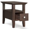 Acadian - Narrow Side Table With Drawer - Brown - Image 11