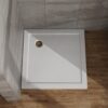 Shower Base, Centered Drain, No Threshold, 5 Layer - White - Image 2