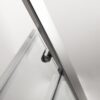 Single Sliding Bypass Shower Door, Tempered Glass Enclosure - Chrome - Image 6