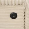 Double Chaise Lounge Set With Reversible Ottoman Soft Corduroy Fabric, Storage Ottomans, USB Port - Beige - Image 8