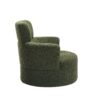 360 Degree Swivel Upholstered Accent Barrel Chair With Adjustable Headrest Berber Fleece - Green - Image 14