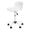 Office Chair, Adjustable Height, Swivel, Ergonomic, Contemporary And Modern - White - Image 2