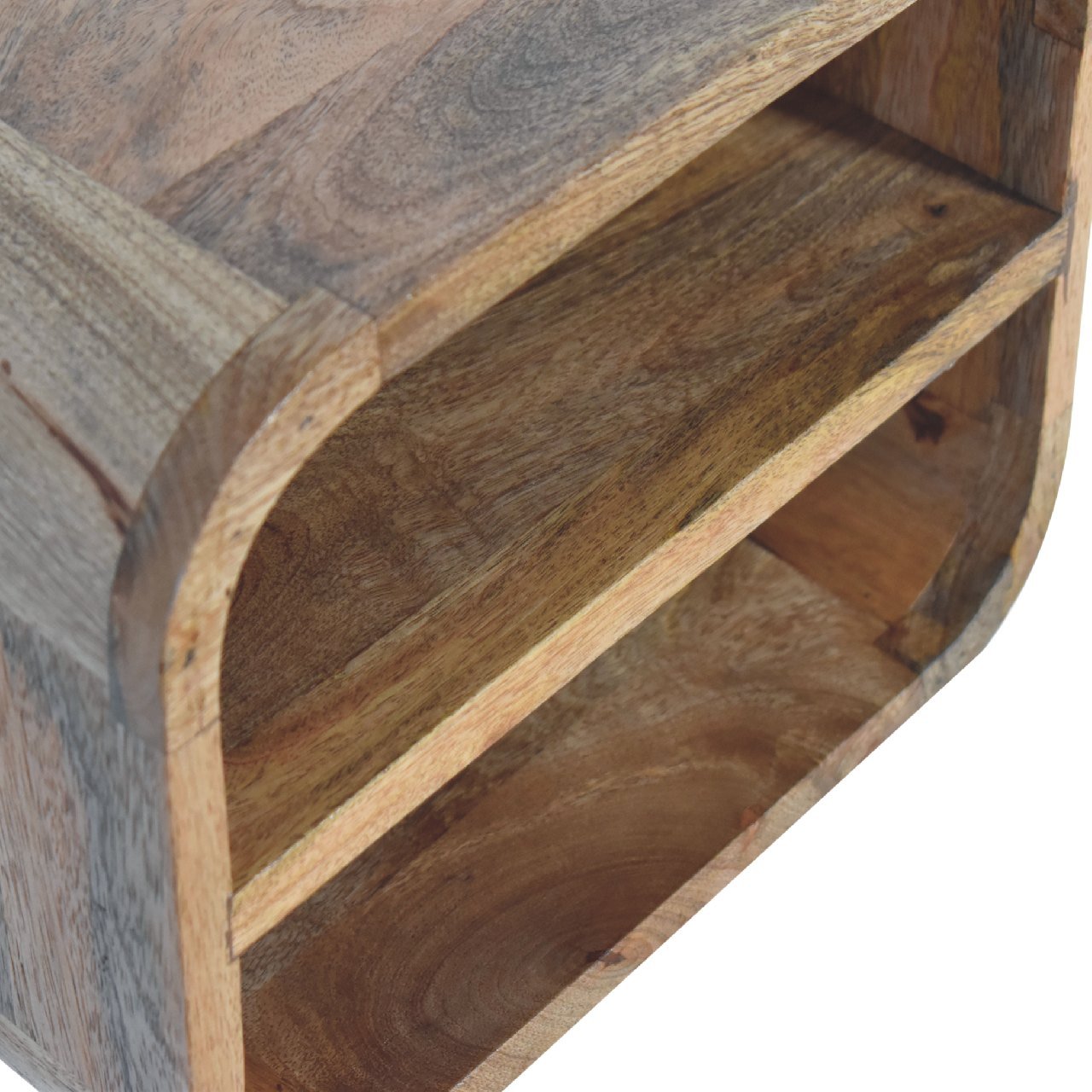 Floating Open Curve Nightstand - Oak - Image 6